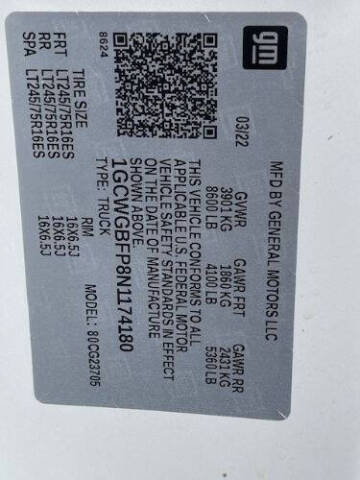 2022 Chevrolet Express 2500