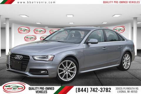 2015 Audi A4 for sale at Best Bet Auto in Livonia MI