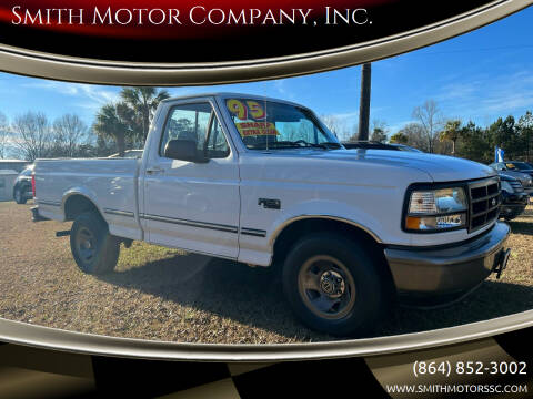 1995 Ford F-150 for sale at Smith Motor Company, Inc. in Mc Cormick SC