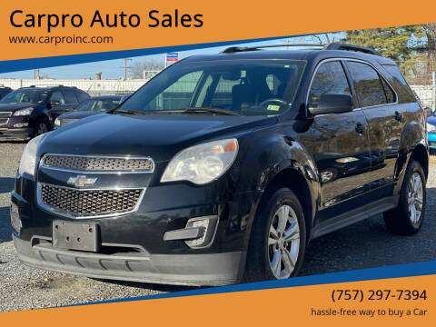 2015 Chevrolet Equinox for sale at Carpro Auto Sales in Chesapeake VA