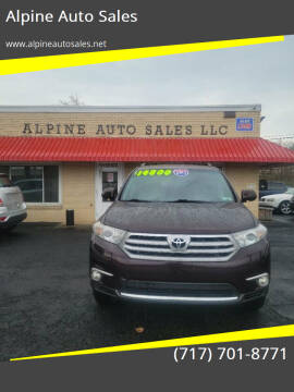 2012 Toyota Highlander for sale at Alpine Auto Sales in Carlisle PA