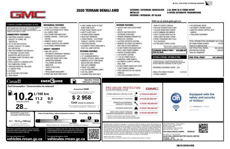2020 GMC Terrain Denali