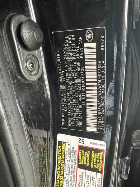 2019 Toyota Camry SE