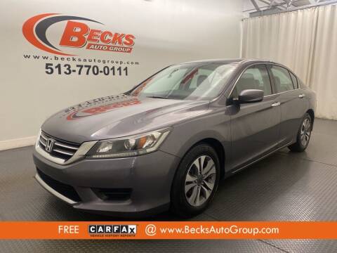2014 Honda Accord for sale at Becks Auto Group in Mason OH