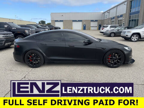 2021 Tesla Model S for sale at LENZ TRUCK CENTER in Fond Du Lac WI