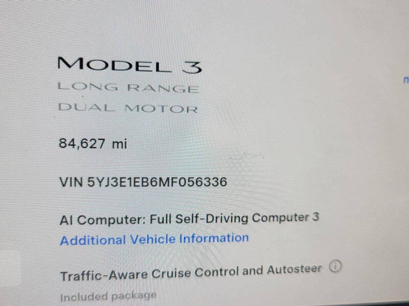 2021 Tesla Model 3 Long Range