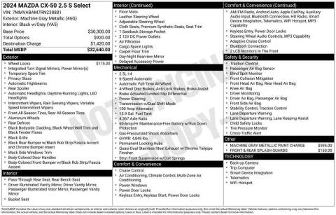 2024 Mazda CX-50 2.5 S Select