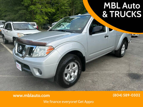 2012 Nissan Frontier for sale at MBL Auto & TRUCKS in Woodford VA