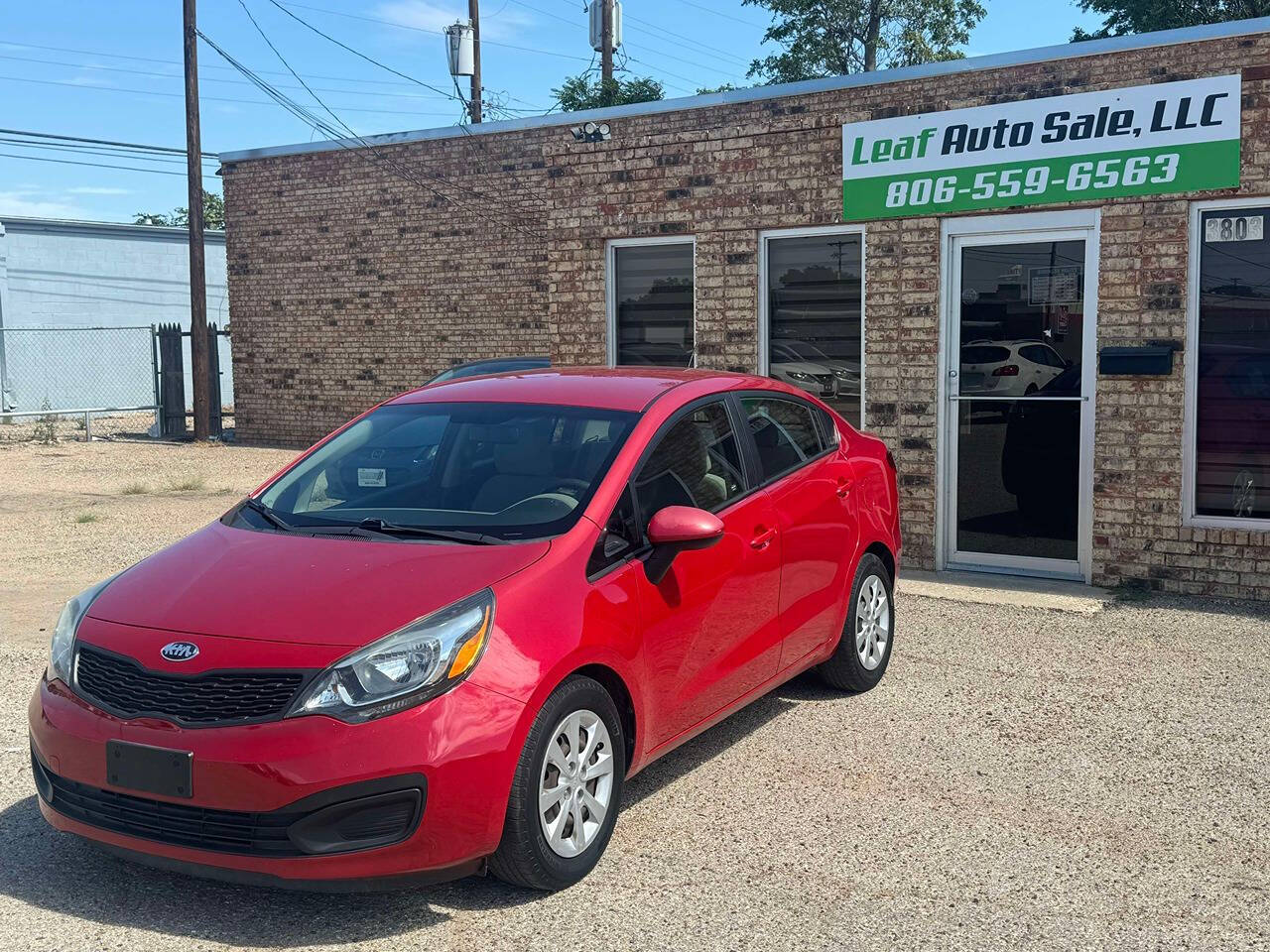 2014 Kia Rio for sale at LEAF AUTO SALE LLC in Lubbock, TX