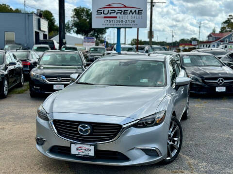 2016 Mazda MAZDA6 for sale at Supreme Auto Sales in Chesapeake VA