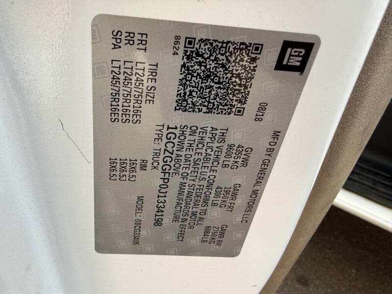 2018 Chevrolet Express 3500