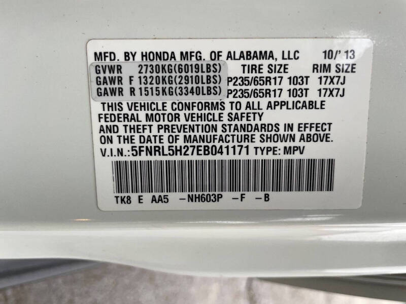 2014 Honda Odyssey LX