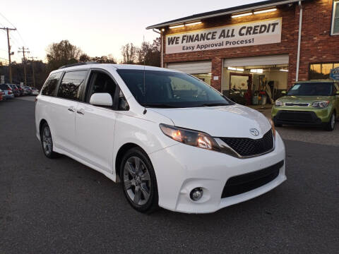 2013 Toyota Sienna for sale at McAdenville Motors in Gastonia NC