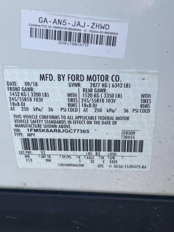 2018 Ford Explorer Police Interceptor Utility