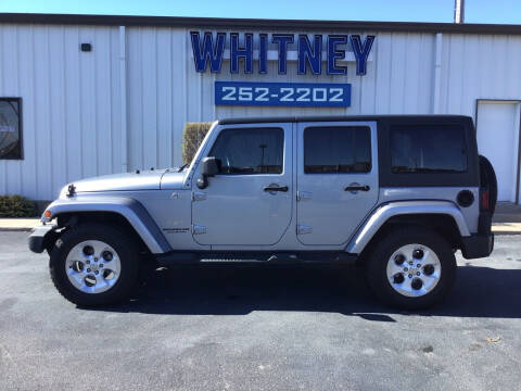 2013 Jeep Wrangler Unlimited for sale at Whitney Motor Company in Duncan OK