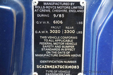 1986 Rolls-Royce Silver Spur