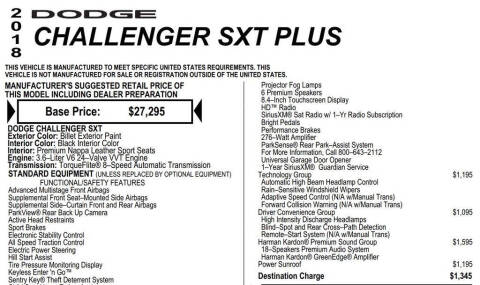 2018 Dodge Challenger SXT