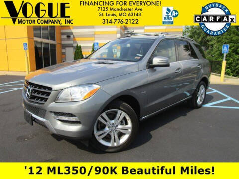 2012 Mercedes-Benz M-Class for sale at Vogue Motor Company Inc in Saint Louis MO