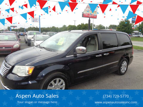 2011 Chrysler Town and Country for sale at Aspen Auto Sales in Wayne MI