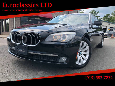 2009 BMW 7 Series for sale at Euroclassics LTD in Durham NC