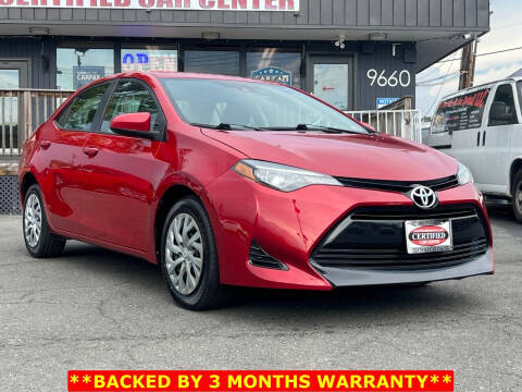 2018 Toyota Corolla for sale at CERTIFIED CAR CENTER in Fairfax VA