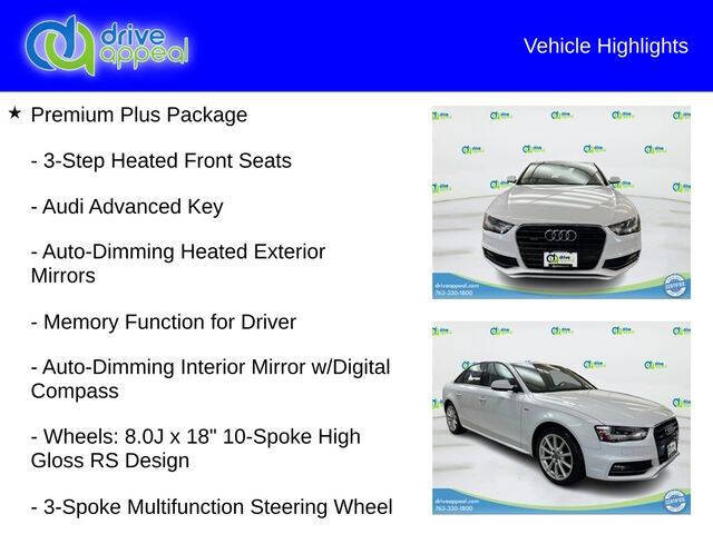 2015 Audi A4 2.0T quattro Premium Plus