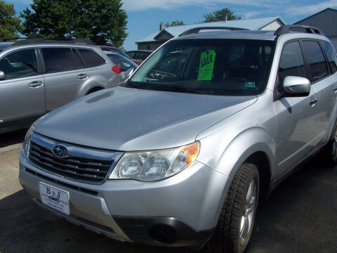 2010 Subaru Forester for sale at B & J Auto Sales in Tunnelton WV