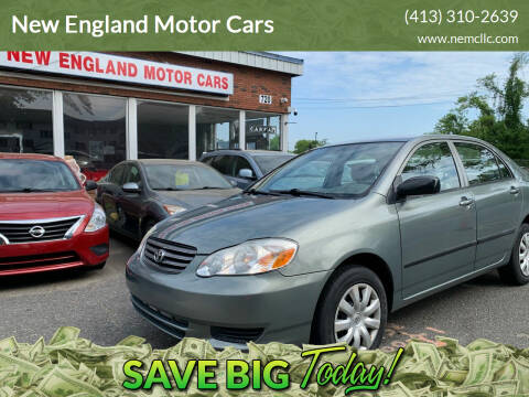 2004 Toyota Corolla for sale at New England Motor Cars in Springfield MA