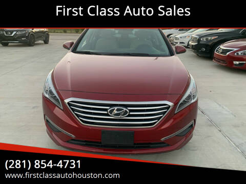 2015 Hyundai Sonata for sale at First Class Auto Sales in Sugar Land TX