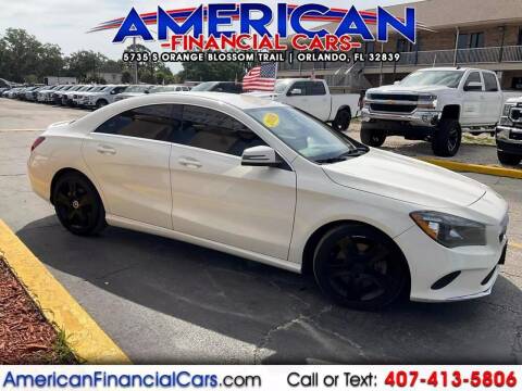 2018 Mercedes-Benz CLA for sale at American Financial Cars in Orlando FL