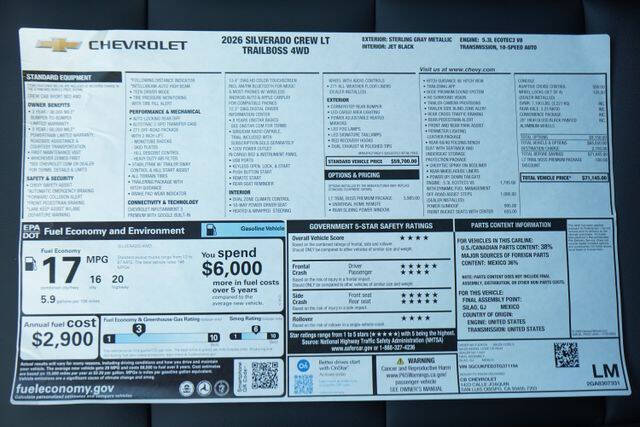 2026 Chevrolet Silverado 1500