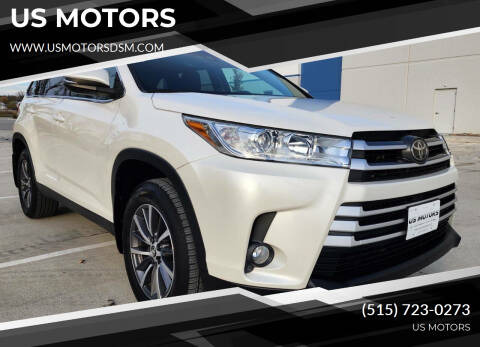 2019 Toyota Highlander for sale at US MOTORS in Des Moines IA