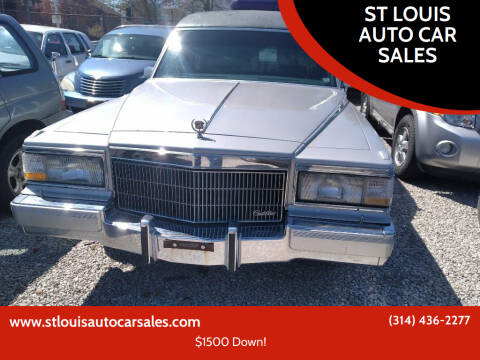 1990 Cadillac Brougham for sale at ST LOUIS AUTO CAR SALES in Saint Louis MO