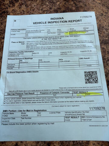 2012 Ford Fusion S