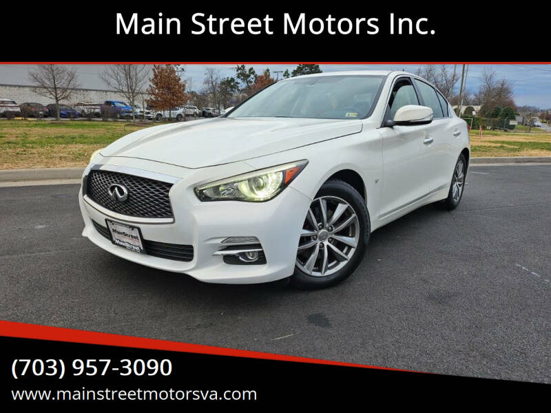 Used 2015 INFINITI Q50 Premium with VIN JN1BV7AR0FM401175 for sale in Chantilly, VA