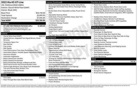 2022 Kia K5