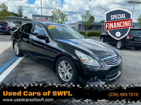 2013 Infiniti G37 Sedan for sale at Used Cars of SWFL in Fort Myers FL