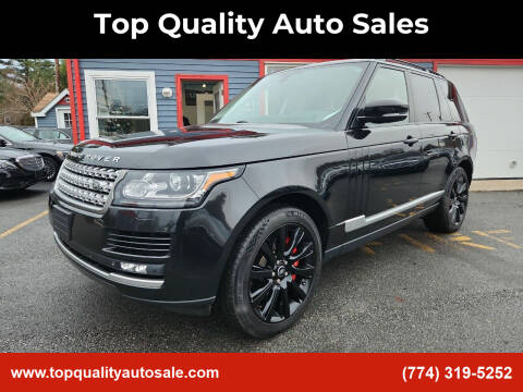 2015 Land Rover Range Rover for sale at Top Quality Auto Sales in Westport MA