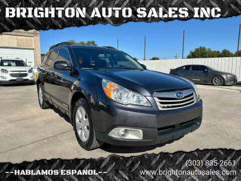 2011 Subaru Outback for sale at BRIGHTON AUTO SALES INC in Brighton CO