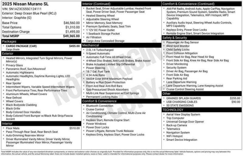 2025 Nissan Murano SL