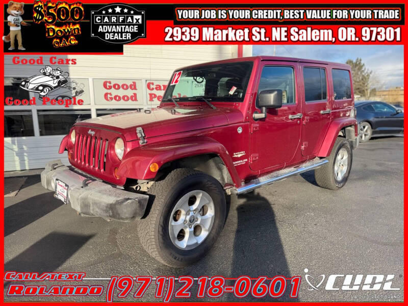 2012 Jeep Wrangler Unlimited for sale at Good Cars Good People in Salem OR