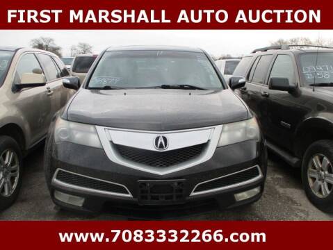 2011 Acura MDX for sale at First Marshall Auto Auction in Harvey IL