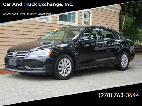 2012 Volkswagen Passat for sale at Car and Truck Exchange, Inc. in Rowley MA