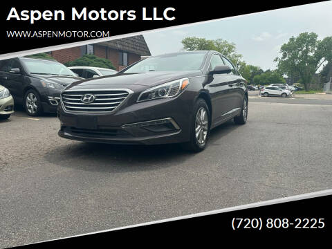 2015 Hyundai Sonata for sale at Aspen Motors LLC in Denver CO