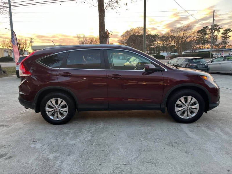 Used 2014 Honda CR-V EX-L with VIN 5J6RM4H77EL065223 for sale in Wilmington, NC