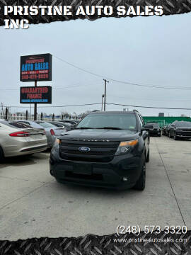 2013 Ford Explorer for sale at PRISTINE AUTO SALES INC in Pontiac MI