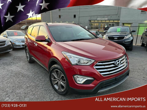2013 Hyundai Santa Fe for sale at All American Imports in Alexandria VA