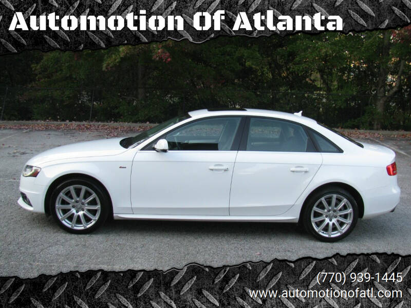 2012 Audi A4 for sale at Automotion Of Atlanta in Conyers GA