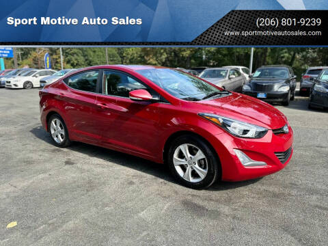 2016 Hyundai Elantra for sale at Sport Motive Auto Sales in Seattle WA
