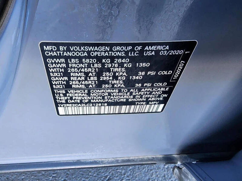 2020 Volkswagen Atlas Cross Sport V6 SEL R-Line 4Motion